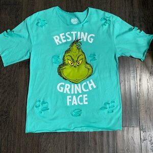 Teal Grinch Graphic T-Shirt